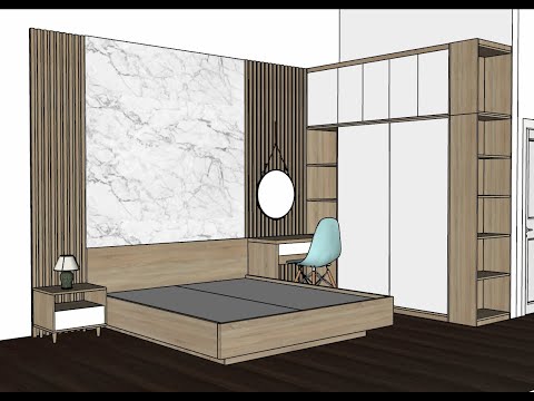 👉👉👉 Dựng Giường Tủ Bằng Phần mềm Sketchup Pro 2021
