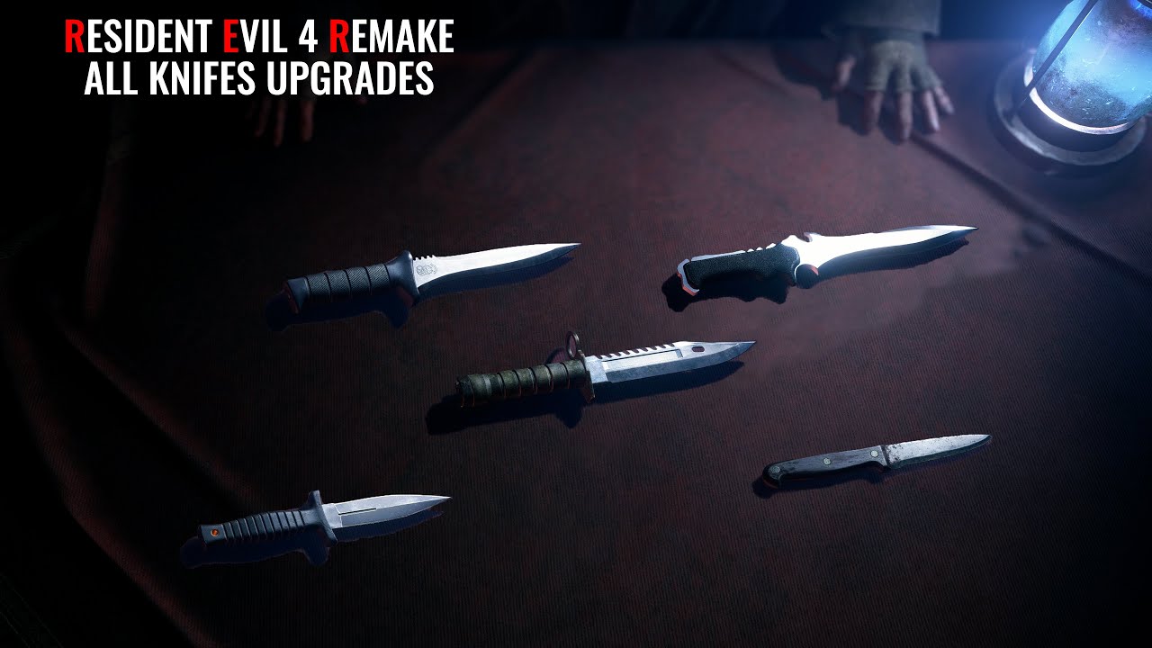 Resident Evil 4 Remake - Все улучшения ножей (4K 60 кадров в секунду)