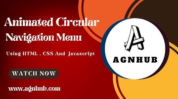 Animated Circular Navigation Menu using Html CSS  Vanilla Javascript  Simple Radial Menu#design