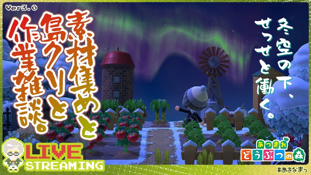 【あつ森】#3 ド深夜に島クリをし出す迷惑島民代表半エルフ【#あきなまっ】