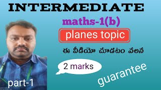 the plane, part 1, Q1 to Q6, intermediate, maths 1b