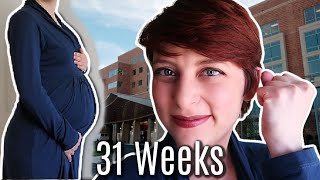 Hospital Tour(finally) + COVID Policies | Under 60 Days Left!| 31 Week Pregnancy Update [CC]