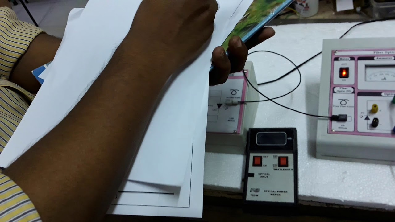 Characteristics of Fiber optic LED and PD module - YouTube