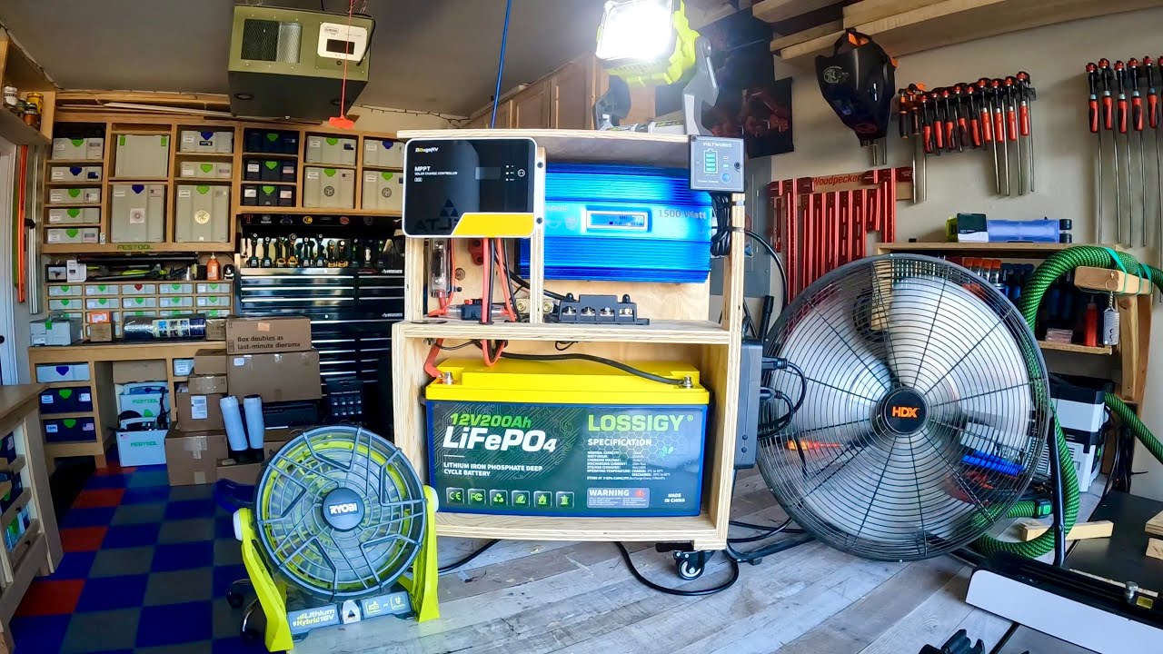 Simple OFF-GRID power station: Lossigy 200ah LifePo4 : Super Simple Build!!