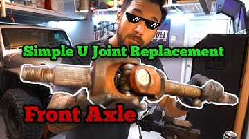 How to Replace an Axle U Joint / Jeep Wrangler JK