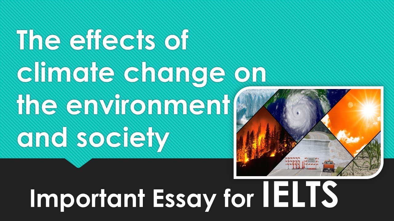 Important topic for IELTS The effects of climate change on the environment and society English Essay