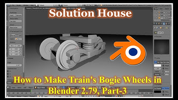 Blender ||  train tutorial ||  How to Make Train Bogie Wheels || in Blender 2 79, Easily || Part 3
