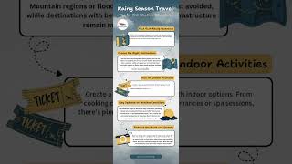 RAINY 🌧 SEASON TRAVELS. Tips for wet weather adventures. #travel #viralvideo #viralreels #viralshort