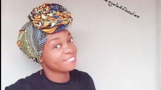 how to tie quick ankara headwrap diy