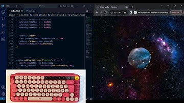 ASMR Programming - Space globe - Three.js