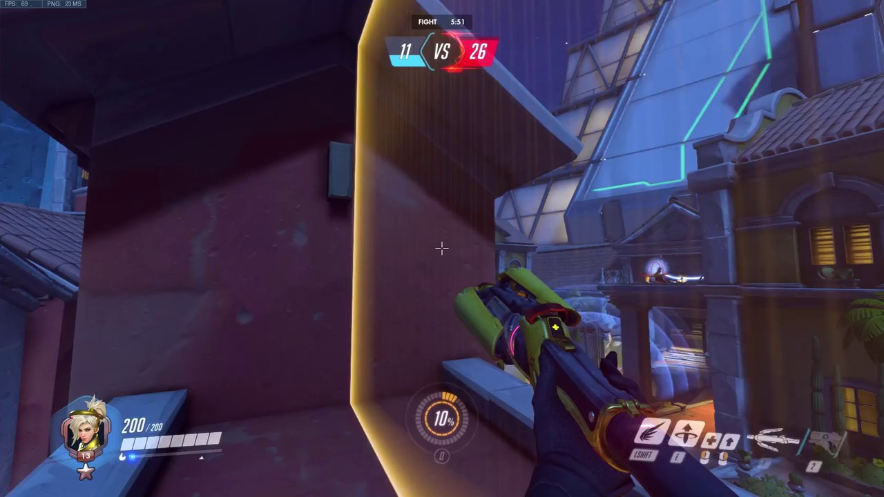 Overwatch Dorado Team Deathmatch map glitch / Mercy