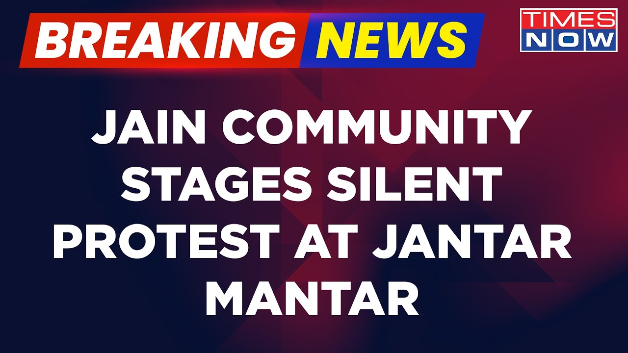 Breaking News | Karnataka Monk Murder: Jain Community Stages Silent Stir At Delhi's Jantar Mantar