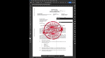 Easily Remove Document Stamp in Photoshop #shorts