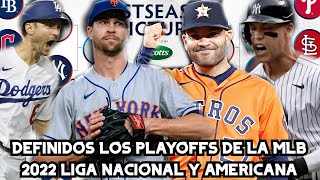 DEFINIDOS LOS PLAYOFFS MLB 2022 NACIONAL Y AMERICANA, ABRIDORES SERIE COMODÍN JUEGO 1