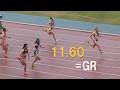 予選から大会タイ記録 U18 女子100m U16・U18陸上2026