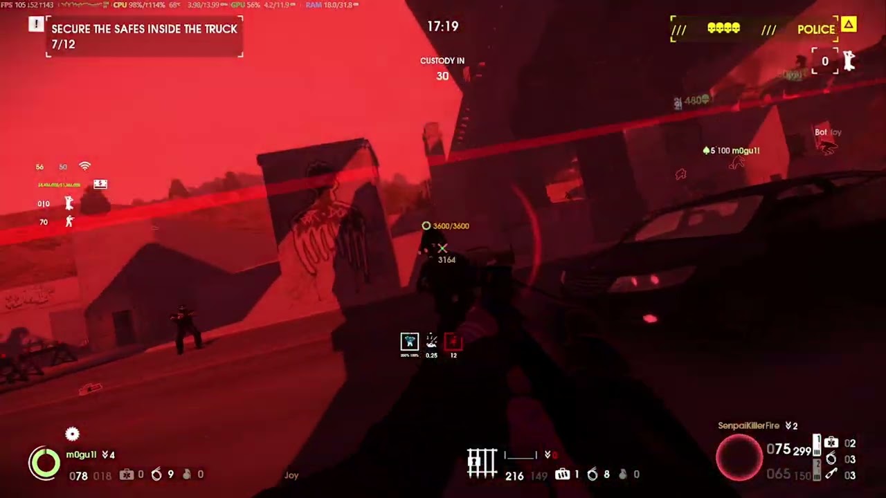 PAYDAY 2: Bunny hopping in public lobby (What if diesel engine had Source engine movement)