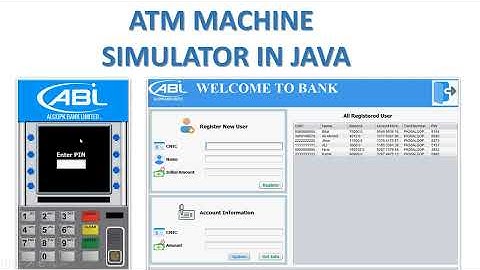 ATM Machine Simulator in Java | GUI + File Handling + Data Structures | Java Project for Beginners