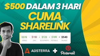 Cara Menghasilkan $100 di Adsterra Hanya Dengan Sebar Link & Tanpa Website