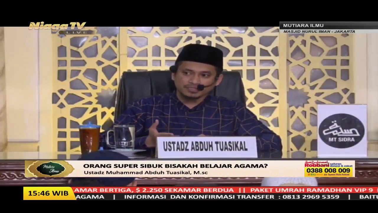 LIVE Mutiara Ilmu ORANG SUPER SIBUK BISAKAH BELAJAR AGAMA YouTube