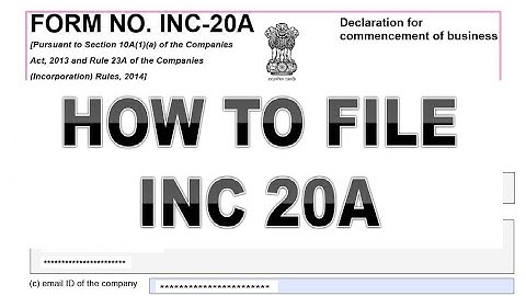 What is INC 20A   9029093494