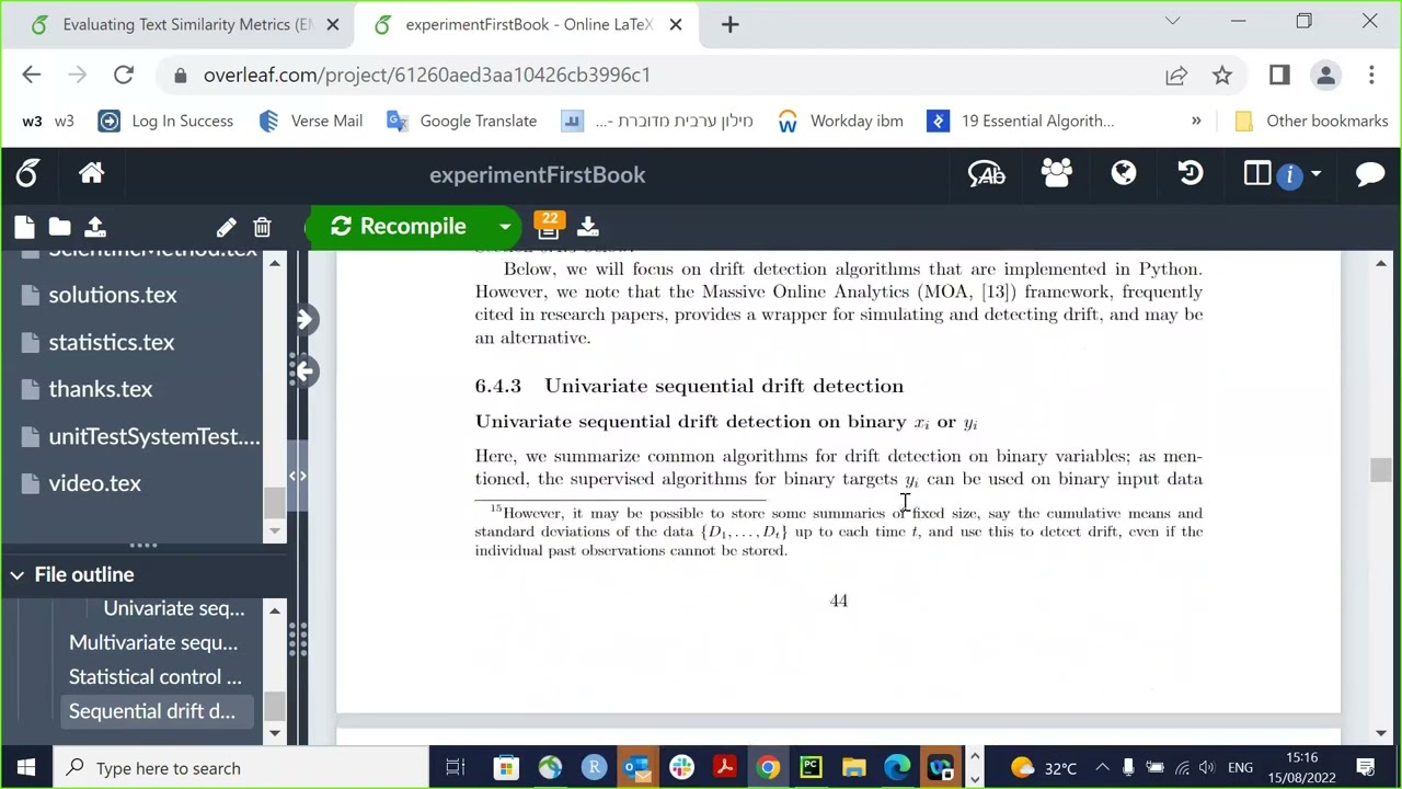 Sequential Drift Detection