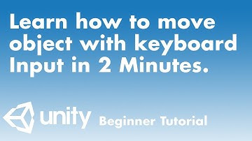 Learn how to move an object with keyboard Input in 2 Minutes. Unity Beginner Tutorial.