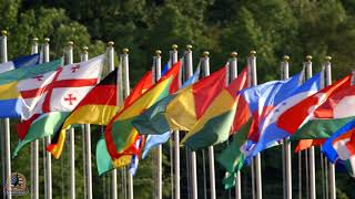 Saratoga Flag:  Flags for All Nations Flying at the World Scout Jamboree