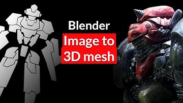 Image to 3D model workflow in Blender