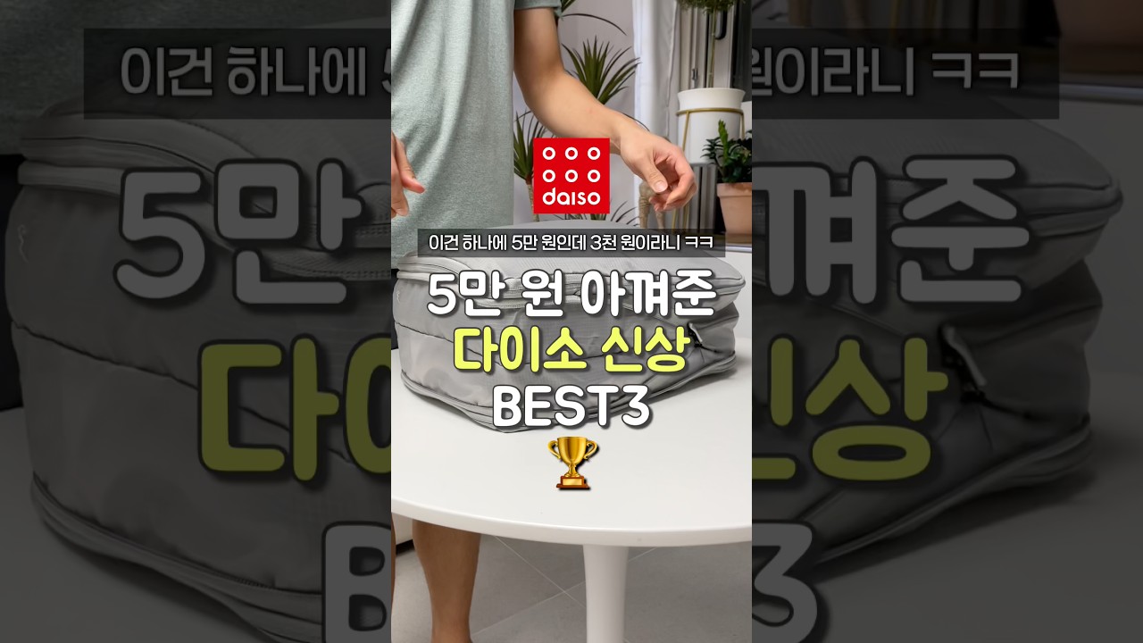 쿠팡보다 5만 원 아껴준 다이소 신상 3가지