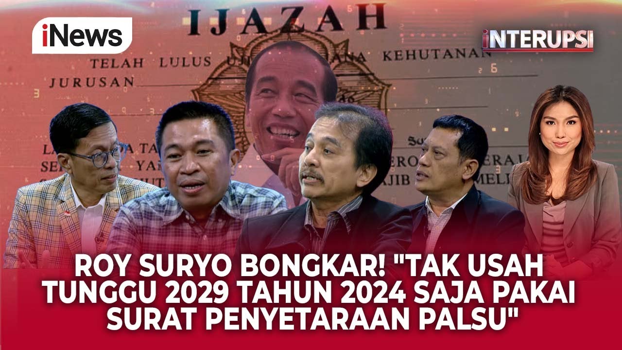 Roy Suryo Gegerkan Publik! Tunjukkan Surat Penyetaraan Ijazah Gibran yang Diklaim Palsu | iNTERUPSI