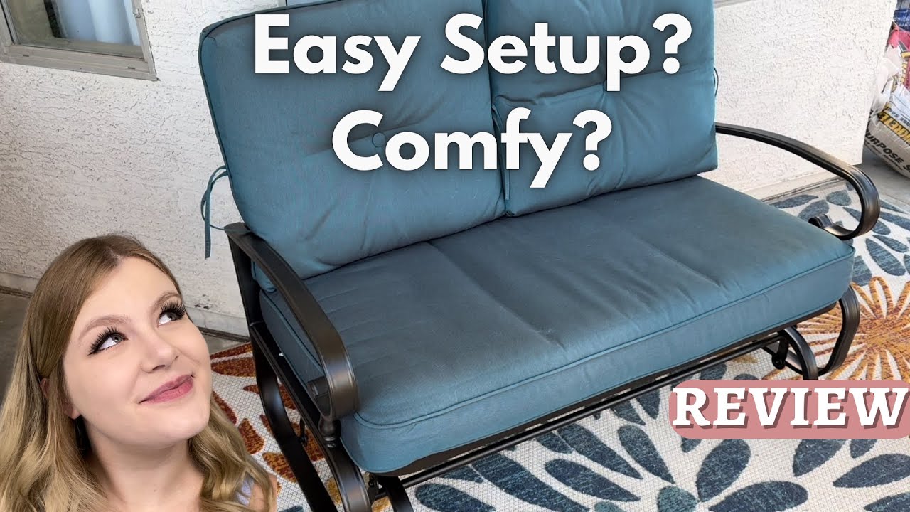 The BEST outdoor glider chair I’ve found on a budget! *Review*