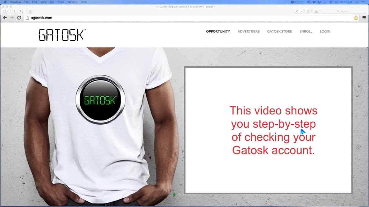 Gatosk Register video