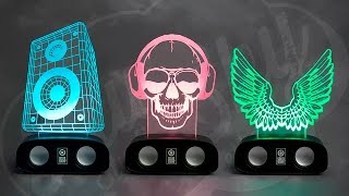 Sound Reactive Bluetooth Speaker Sound Skull and Colour Change Light Sound Reactive Bluetooth Speaker Sound Skull and Colour Change Light