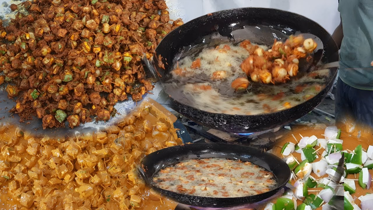 UNIQUE ORANGE MASALA SPICY PANEER TIKKA KEBABS | Indian Street Food