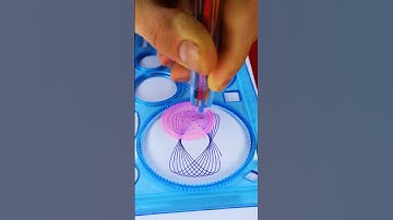 How many rotations did the pen make in total? 🤔 #2025 #shorts #spirograph #viralvideo