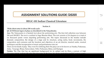 BEGC 101 Ignou Solved Assignment 2020-21