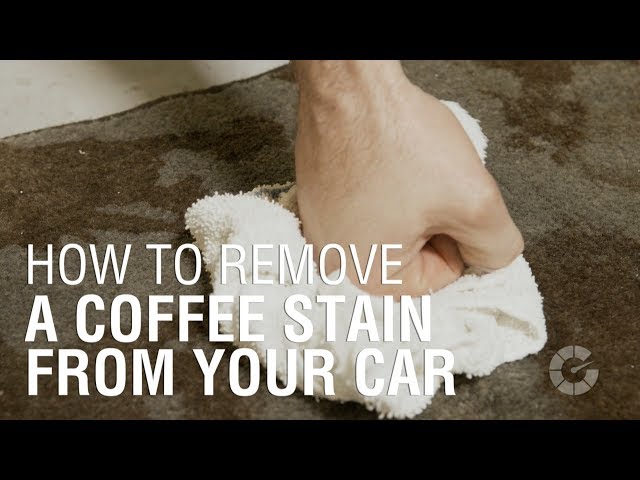 How to remove a coffee stain from a car seat - Auto Detail Doctor