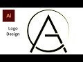 A Letter Logo Design in Adobe Illustrator | Minimal Logo Design Tutorial