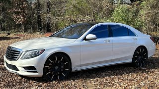 Installing MASSIVE 22” Lexani Wheels On My S550 Benz! 
