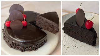 Super Easy Chocolate Truffle Cake In kadai | No Whipping Cream, No Oven | Eggless Chocolate Cake