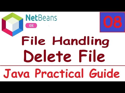 Java Practical Guide - 08 || File Handling in Java - 3 || Delete File in Java