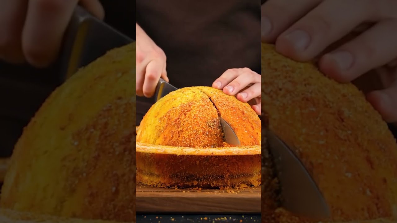 ASMR Cutting Saturn Ring Cake