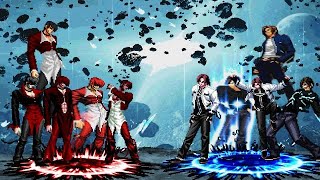 [KOF MUGEN] Blood Iori Yagami Team Vs Blue Flames Kyo Team
