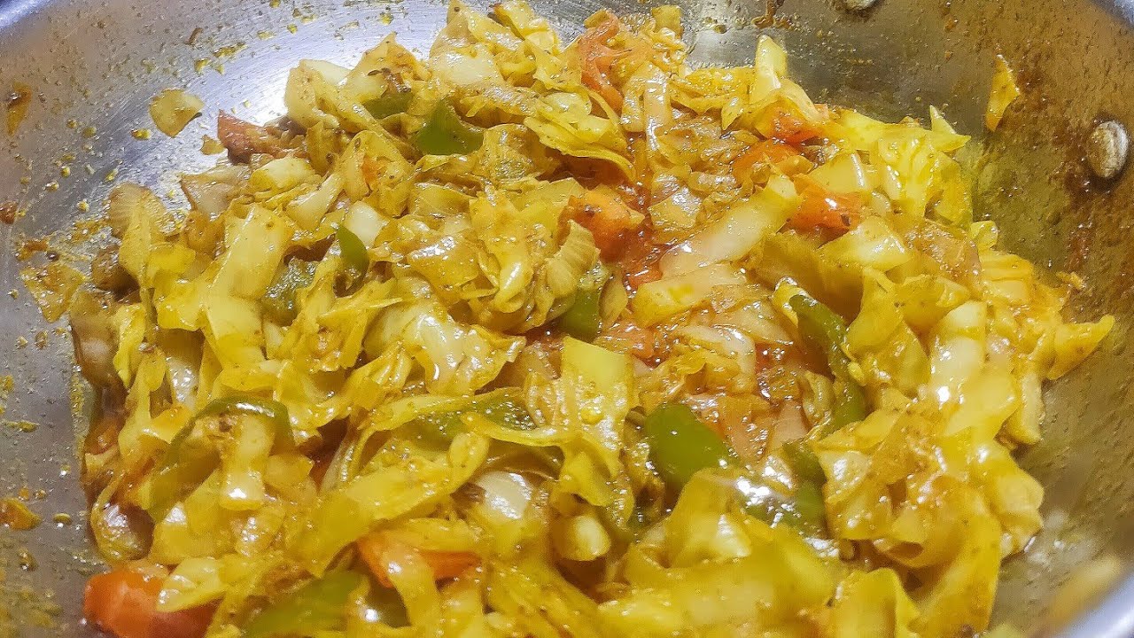 पत्ता गोभी शिमला मिर्च की सब्ज़ी | Capsicum Cabbage Masala #Capsicum # ...