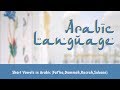 Arabic language | Short Vowels in Arabic | Fat'hah | Dammah | Kasrah | Sukoon| Shaddah