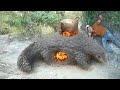 Techniques of making clay wood stoves Pangolin sculpting, beautiful and effective Amazing