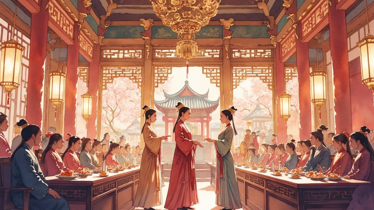 [AI Ficción] Banquete de selección de concubinas en el palacio: mi hermana expuso mi falta de...