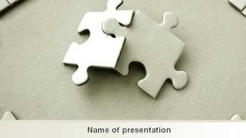 Puzzle Pieces PowerPoint Template by PoweredTemplate.com