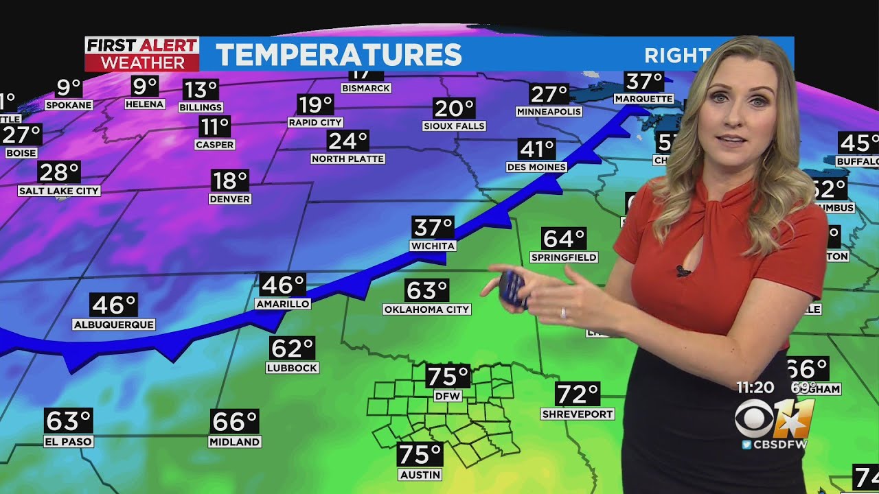 Warm, breezy weather before a cold front moves in Wednesday - YouTube