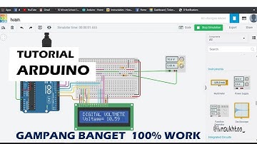 Tutorial Arduino - membuat voltmeter dengan arduino (Gampang Banget)